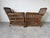 1980s Vintage Palecek President’s State Stick Rattan Lounge Chairs – Pair For Sale - Image 5 of 18