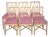Set 6 Vintage McGuire Furniture Co Rattan Cross Hatch Lattice Dining Chairs For Sale