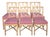 Set of 6 Vintage McGuire Furniture Co Rattan Cross Hatch Lattice Dining Chairs For Sale