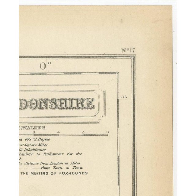Antique Hobson Fox Hunting Map of Huntingdonshire by Fitzwilliam Hunt, 1870 For Sale - Image 6 of 11