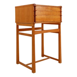 Box Set with Pyramid Cutlery Set by James Krenov for Georg Jensen, Set of 64 For Sale