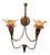 Two-Light Wall Lamp with Murano Glass, 1980s For Sale