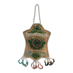 1912 Montreal Souvenir Iroquois Beadwork Wall Pocket