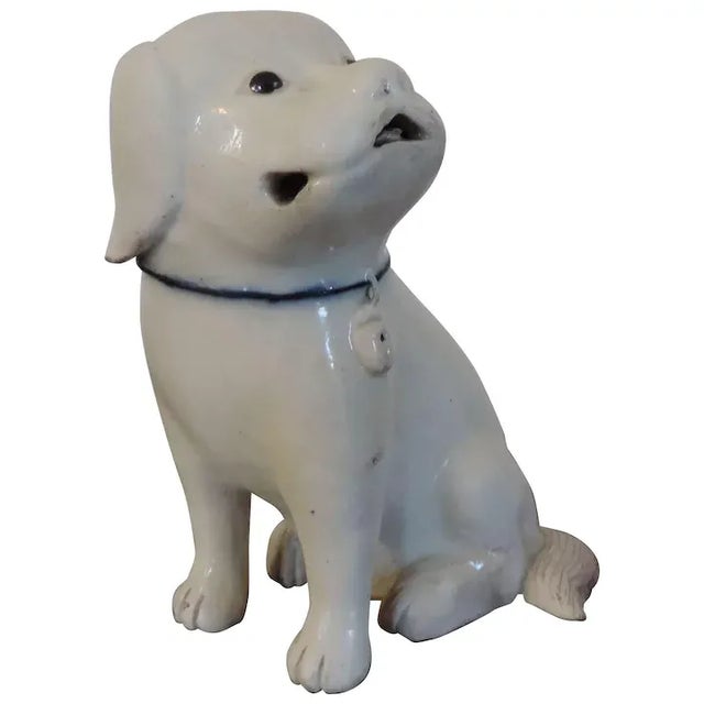 19th Century Chinese Blanc de Chine Porcelain Model of a Standing Dog For Sale - Image 11 of 11