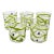 Set of 5 Peàn Doubulyu “Wavie” Hand‑Blown Art Glass Tumblers, 1995–1996 For Sale