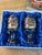 Crystal Hand Painted Elk Glasses 2 Glass Sets 1990's For Sale - Image 10 of 11