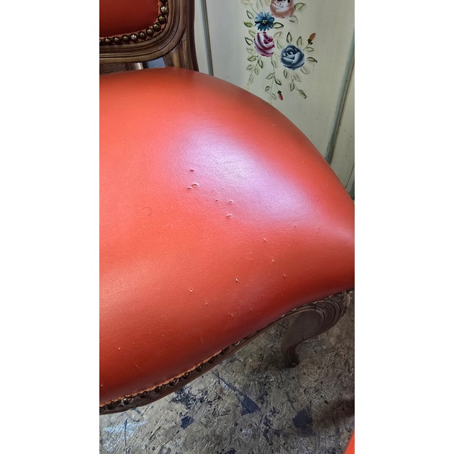 Vintage French Side Chairs a Pair For Sale - Image 11 of 12