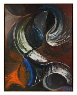 Michael Di Cosola "Projection", Large Abstract in Oil, 1957 1957