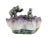 Late 20th Century Late 20th Century Mama Bear and 2 Cubs Figurines on Natural Amethyst Quartz Geode Stone For Sale - Image 5 of 5