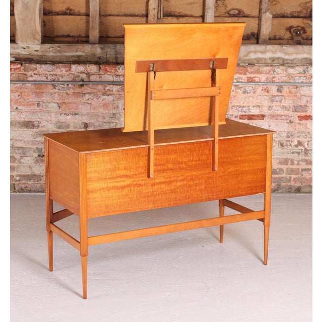 Mid-Century French Mahogany Dressing Table with Mirror, 1960s For Sale - Image 12 of 13
