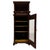 Antique English Walnut Narrow Display Cabinet, 1800s For Sale - Image 6 of 12