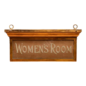 Early 20th Century Frink Polarlite Women's Room Sign