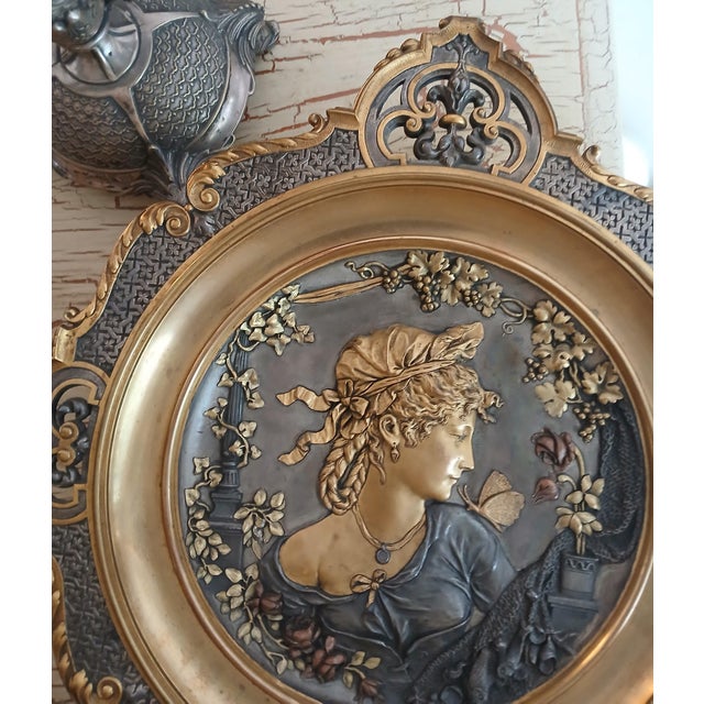 Art Nouveau Art Nouveau Portrait Dish For Sale - Image 3 of 17