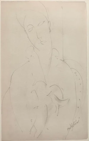A. Modigliani, Lunia, Lithograph