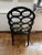 Frances Elkins 1950s Vintage Painted Mahogany Wood Loop Arm Chair with Seat Cushion Styled After Frances Elkins For Sale - Image 4 of 11