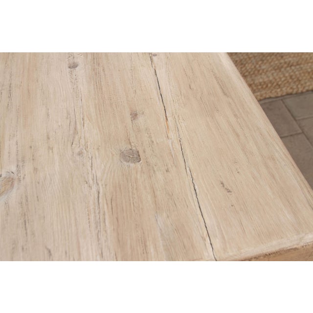 The Rousillian, Monumental 120" Reclaimed Wood Tavern Table For Sale In Los Angeles - Image 6 of 11