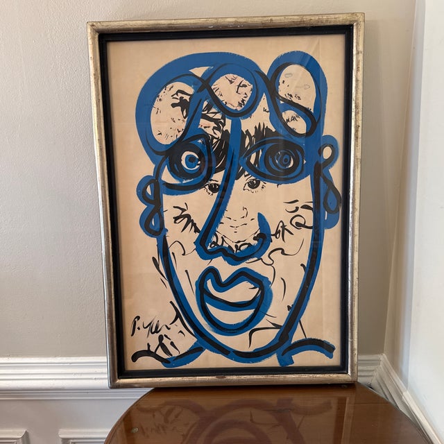 Peter Keil 1970s Abstract Painting by Peter Keil - Framed For Sale - Image 4 of 8