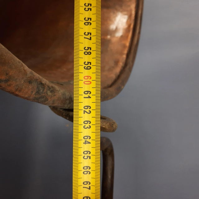 Large Vintage Industrial Copper Pot, 1950 For Sale - Image 10 of 11