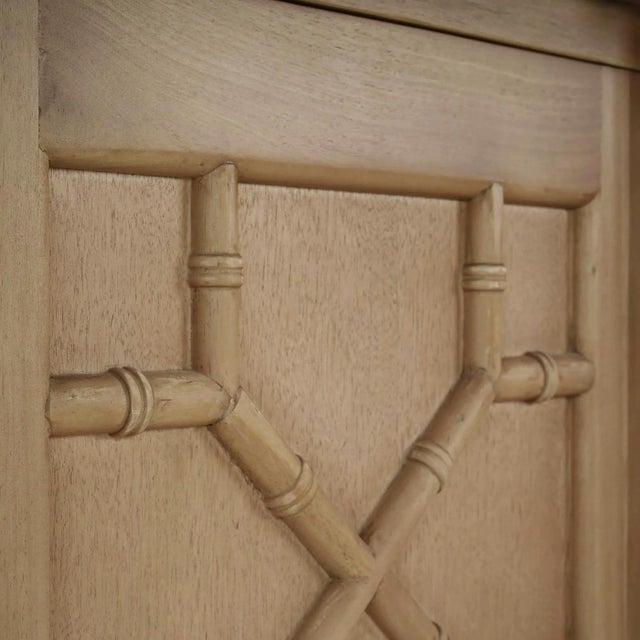 Mid Century Style Credenza - Fruitwood Finish For Sale - Image 10 of 12