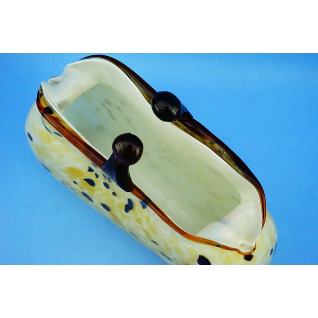 20th Century Sculpture in the Shape of a Bag Vase in Spotted Sommerso Glass attributed to Franco Moretti, Murano, 1980s For Sale - Image 14 of 18