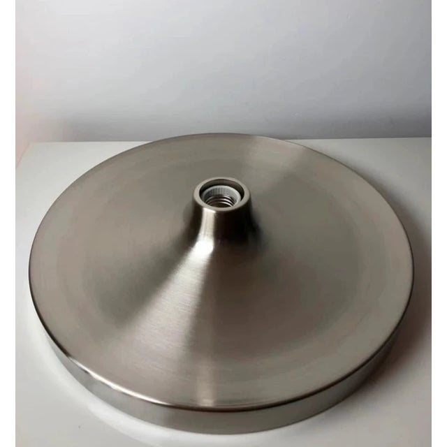 Modernist Space Age UFO Disc Wall Light in Steel and Chrome, 1970s For Sale - Image 6 of 8