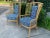 Vintage Boho Chic Bamboo Wingback Armchairs - a Pair For Sale - Image 10 of 12