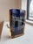 Mid-Century Modern Exbor Czechoslovakia Blue Glass Vase For Sale - Image 3 of 5