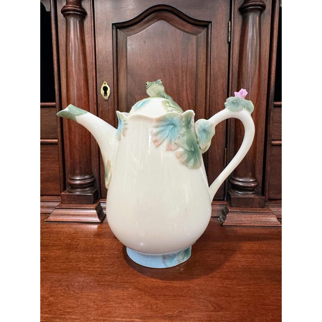 Early 21st Century Franz Porcelain "Amphibia" Frog Tea Service Set, Discontinued - 4 Piece For Sale - Image 5 of 18