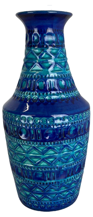 Fat Lava Pottery Vase attributed to Bay Ceramics, Germany, 1970s