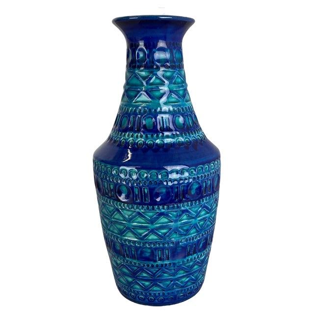Fat Lava Pottery Vase from BAY Ceramics, Germany, 1970s For Sale