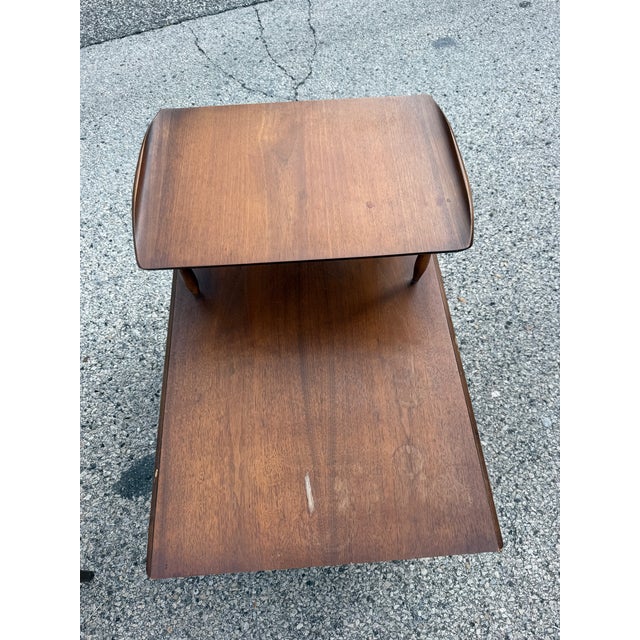 Wood Mid Century Bassett Furniture Side Tables, Pair For Sale - Image 7 of 11