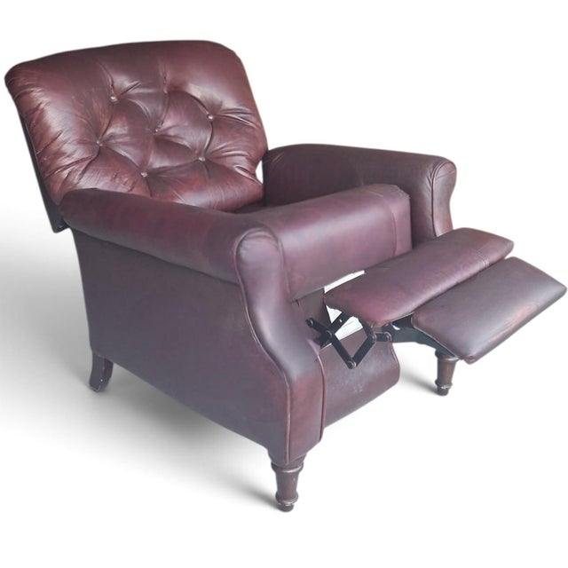 Step into ultimate comfort with this Vintage Lane Chesterfield Leather Recliner. Crafted from premium, supple leather in a...