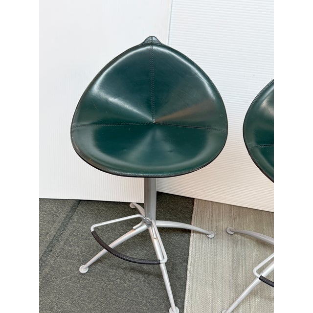 Studio Archirivolto for Fasem Fiorile Bar Stools, Pair For Sale - Image 11 of 12