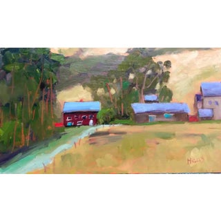 Quiet Places & Coastal — Bodega Bay Farm, Original Oil Painting Landscape For Sale