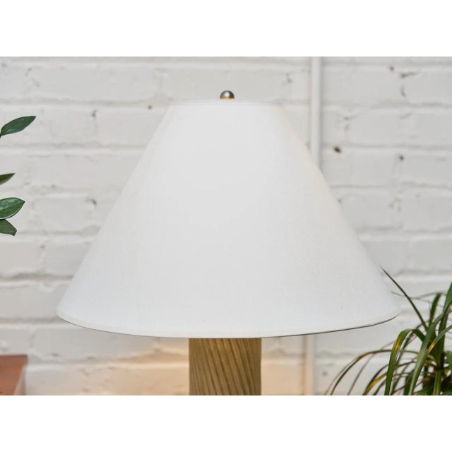 Stone 1980s Vintage Plaster Spiral Floor Lamp For Sale - Image 7 of 8