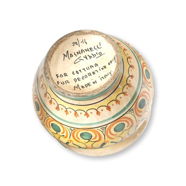 Late 20th Century Midcentury Italian Faience Cache Pot For Sale - Image 5 of 5