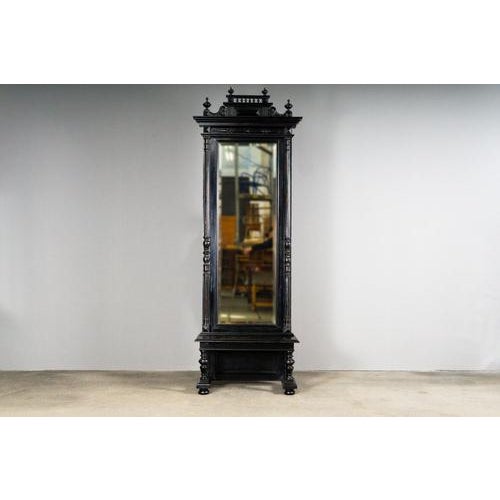 Object: Wall mirror with console. Period & Style: Gründerzeit (late 19th century) - presumably made around 1905. Features:...