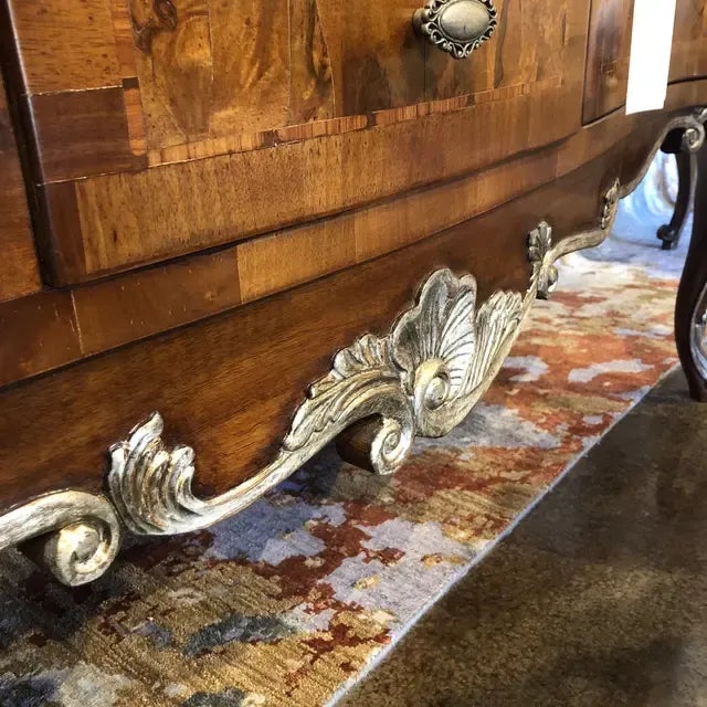 1990s Italian Shaped Server With Two Doors and Three Drawers For Sale - Image 10 of 13