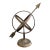 Late 20th Century Classical Iron Armillary Sphere Garden Sculpture on Stand – English Estate Style For Sale