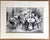 American Vintage 1939 Print in 11x14 Mat, Ready to Frame: Adolf Dehn, "Art Lovers", EUC For Sale - Image 3 of 3