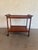 Mid-Century Modern Vintage 1970s Danish Modern Teak Bar Cart For Sale - Image 3 of 10