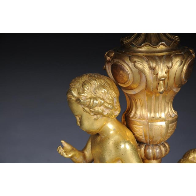 Louis XV Napoleon III Salon Floor Lamp, Paris, France, 1880s For Sale - Image 12 of 18