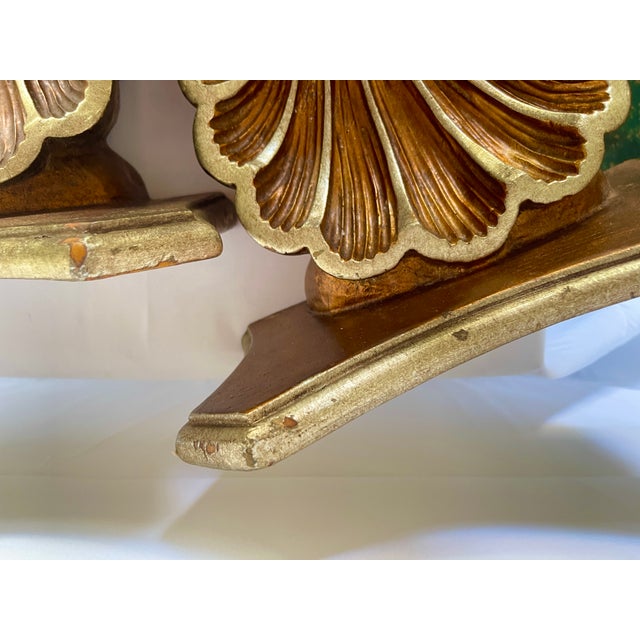 Vintage Florentine Large Shell Wall Brackets, Italy, a Pair For Sale - Image 12 of 15