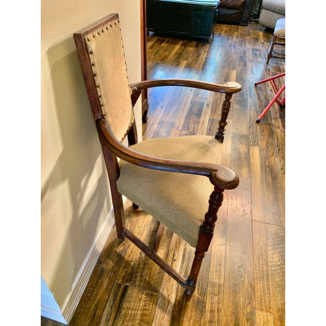 19th Century French Walnut Armchair For Sale - Image 4 of 12