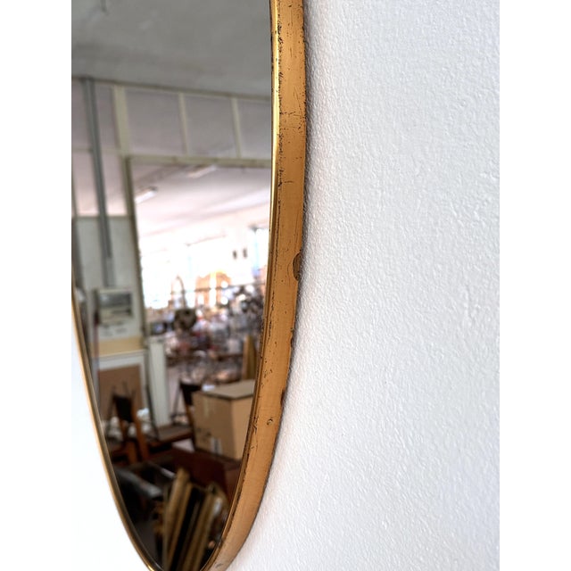 Large Italian Wall Mirror with Original Brass Frame, 1970s For Sale - Image 16 of 18