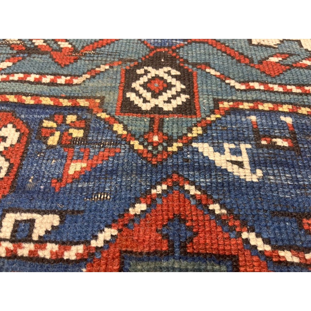Textile Antique Caucasian Kazak Rug 3'6" X 5’8" For Sale - Image 7 of 8