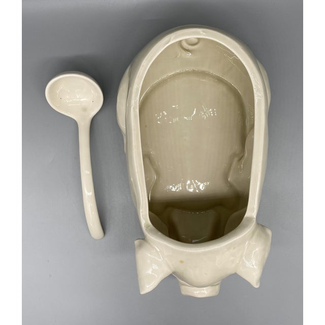 1970's Fitz and Floyd Farmhouse Pig Soup Tureen With Ladle Chairish