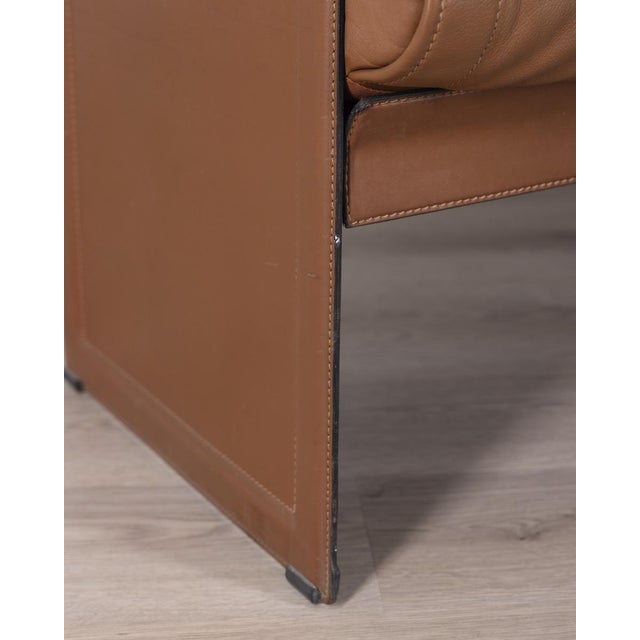 Brown Korium Sofa in Leather by Tito Agnoli for Matteo Grassi, 1970s For Sale - Image 8 of 13