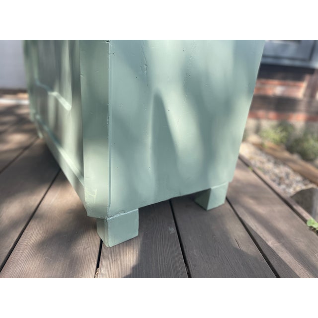 Green Antique Small Cabinet in Fir For Sale - Image 8 of 18
