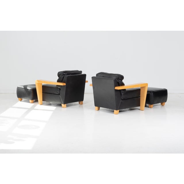 Thayer Coggin Lounge Chair and Ottomans Designed for Thayer Coggin For Sale - Image 4 of 13